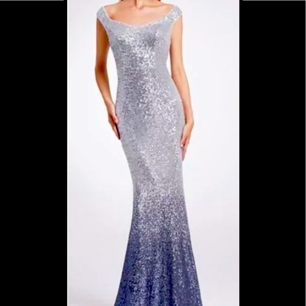 Gorgeous sequin formal evening gown